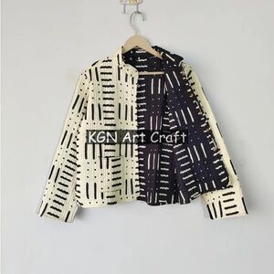 Women's Black and White Jacket
